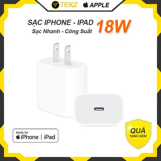Cốc Sạc, Củ Sạc iPhone, iPad Sạc Nhanh Công Suất 18W PD Cổng C To Lightning Chính Hãng Zin Bảo Hành 12 Tháng 1 Đổi 1