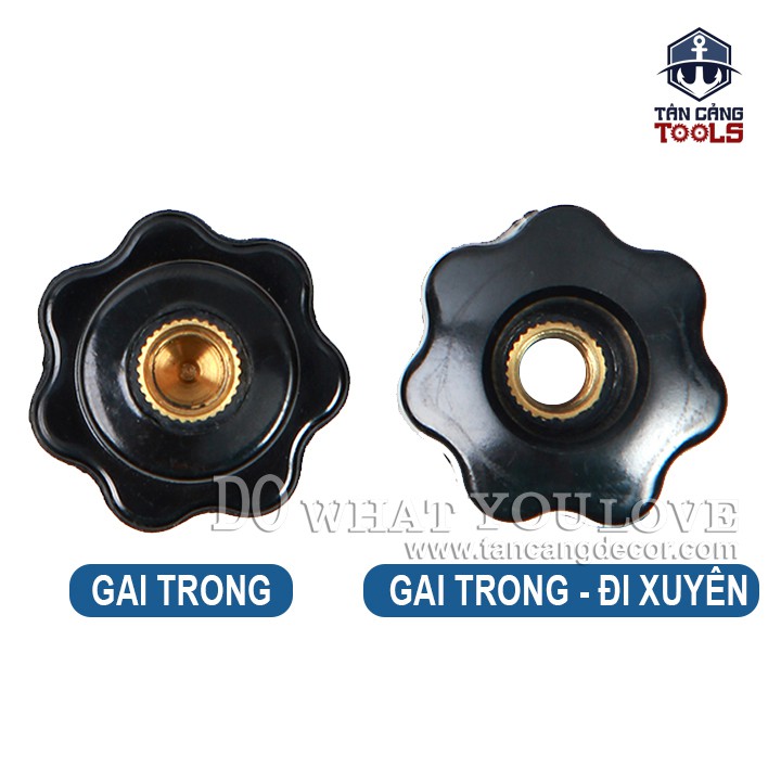 Núm Vặn Gai Trong M6 / M8 / M10 x 36 mm Đi Xuyên ( 1 Cái )