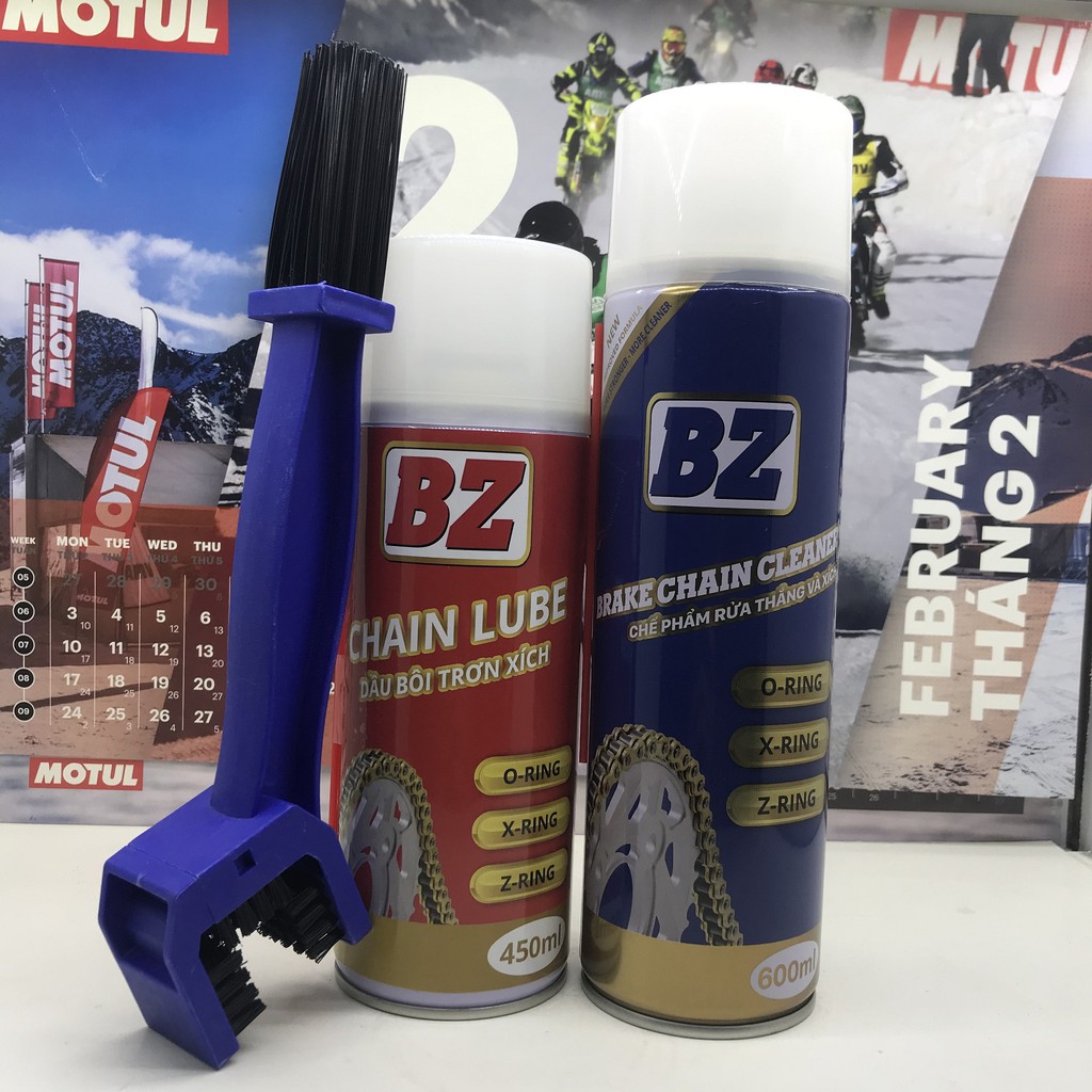 Xịt dưỡng sên Bz, vệ sinh sên BZ tặng bàn chải sên