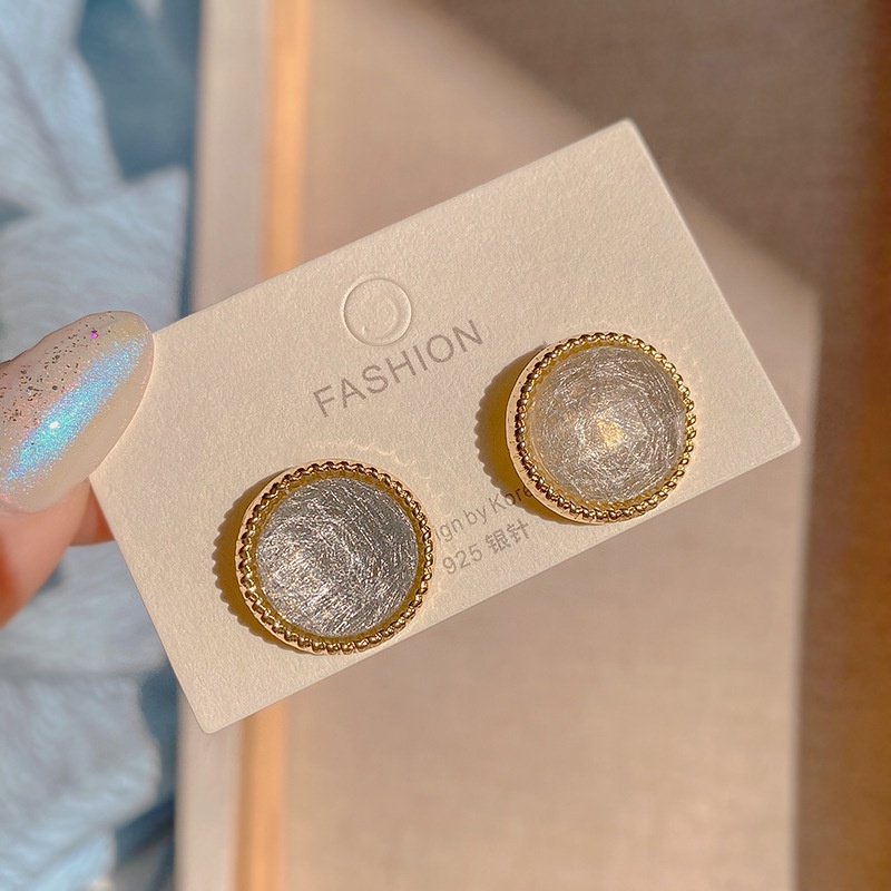 Khuyên Tai Acrylic Kiểu Dáng Hình Học Phong Cách Hàn Quốc Độc Đáo