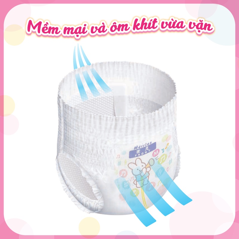 [MUA 2 TÍNH 1- FREESHIP TOÀN QUỐC] Tã quần Merries Sakura phiên bản giới hạn đủ size M33/L27/XL24