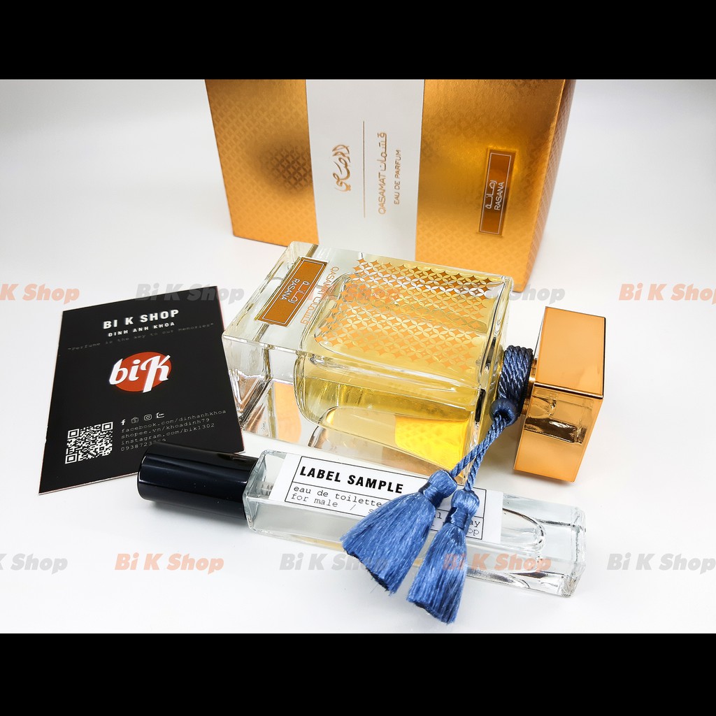 Bi K Shop - Nước hoa Qasamat Rasana Rasasi [Mẫu thử] | BigBuy360 - bigbuy360.vn