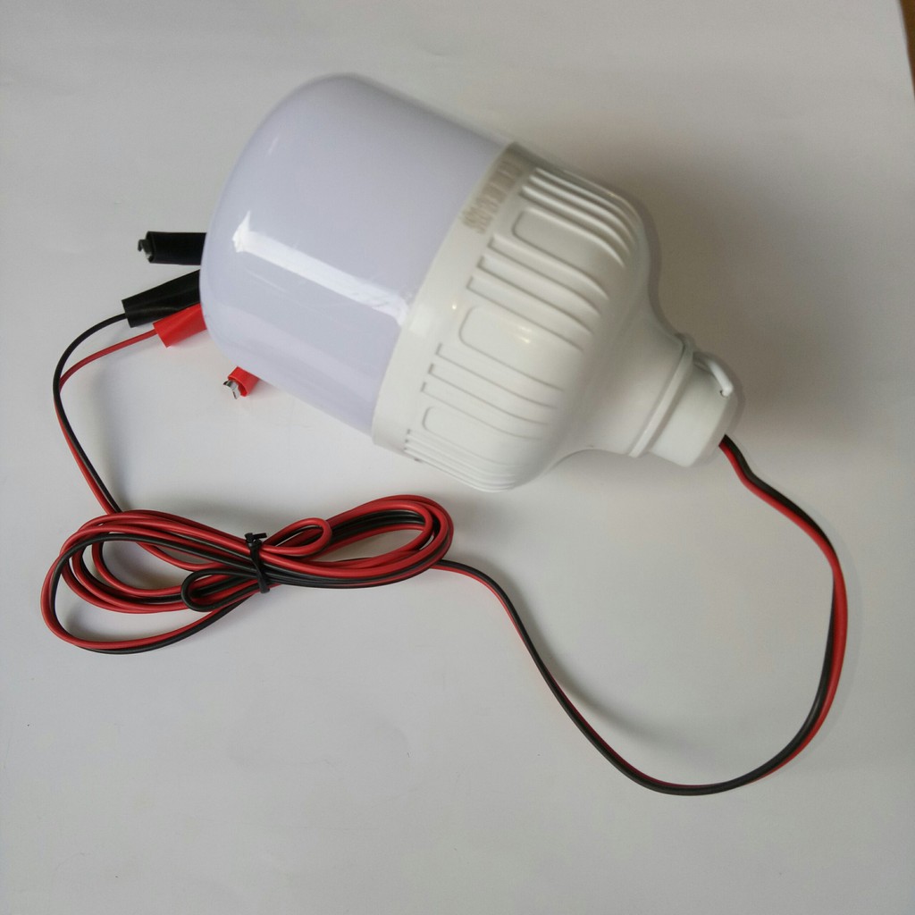 Bóng đèn led 12v kẹp bình ắc quy 20w - 30w – 40w loại tốt – kẹp lớn – bảo hành 1 năm đổi mới