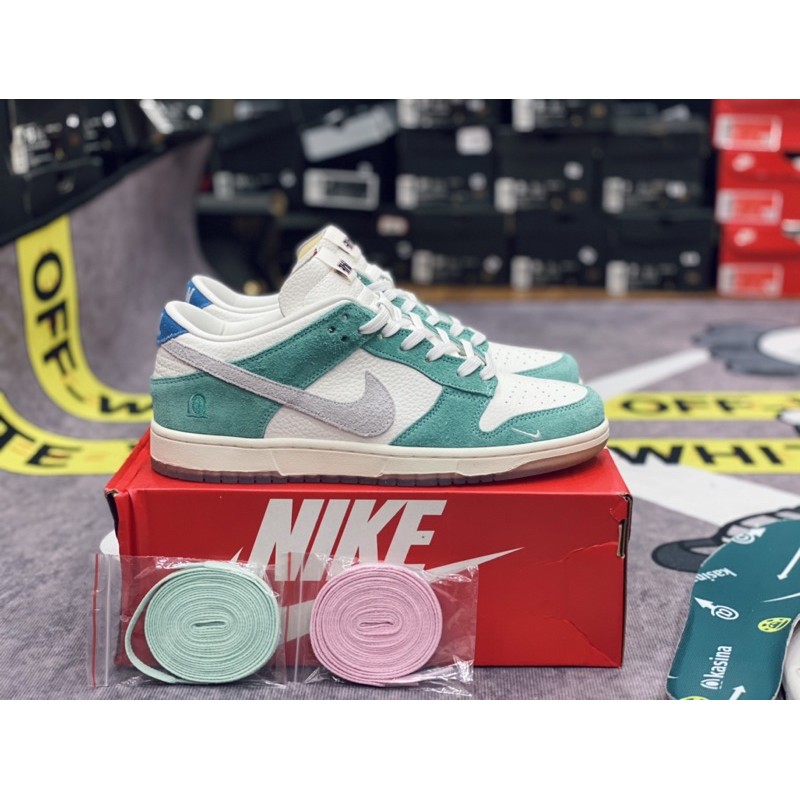 [AGsneaker] Giày thể thao cổ thấp dây buộc Sb màu xanh ngọc chân bè fit lên 1 size... | BigBuy360 - bigbuy360.vn