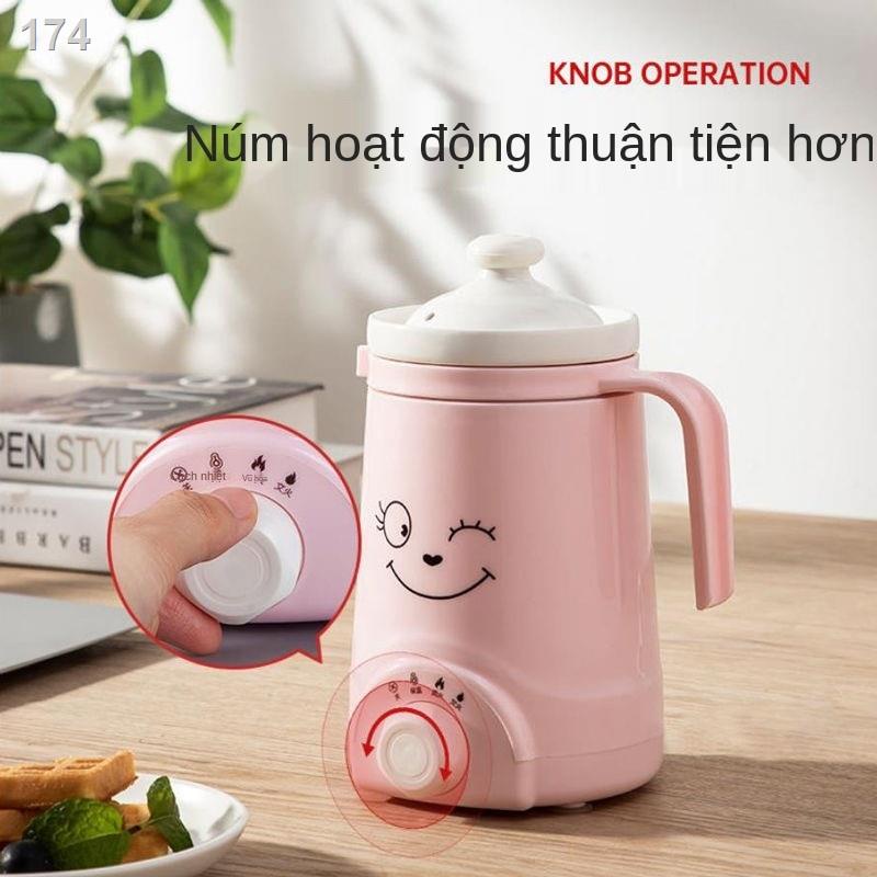 Cốc hầm điện mini, nấu cháo, cháo tự động thông minh, nồi hâm nóng, giữ nhiệt, đa năng
