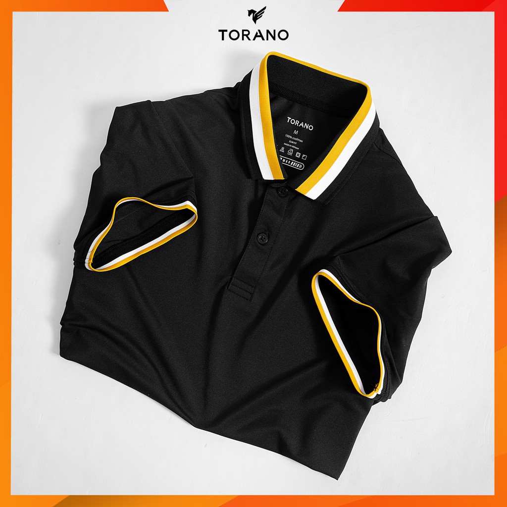 Áo thun polo nam, áo polo nam cổ bẻ ngắn tay kẻ viền hàng TORANO thiết kế TP262 trẻ trung, lịch lãm