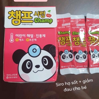 Siro Gấu Trúc Hàn Quốc cho bé hộp 10 gói