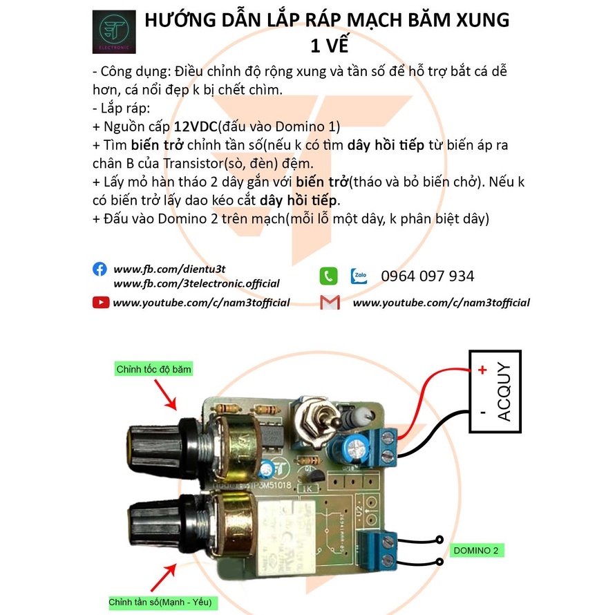 Mạch Băm Xung 2 Chế Độ Cho Máy Kích Cơ (3TP3M51018) | WebRaoVat - webraovat.net.vn