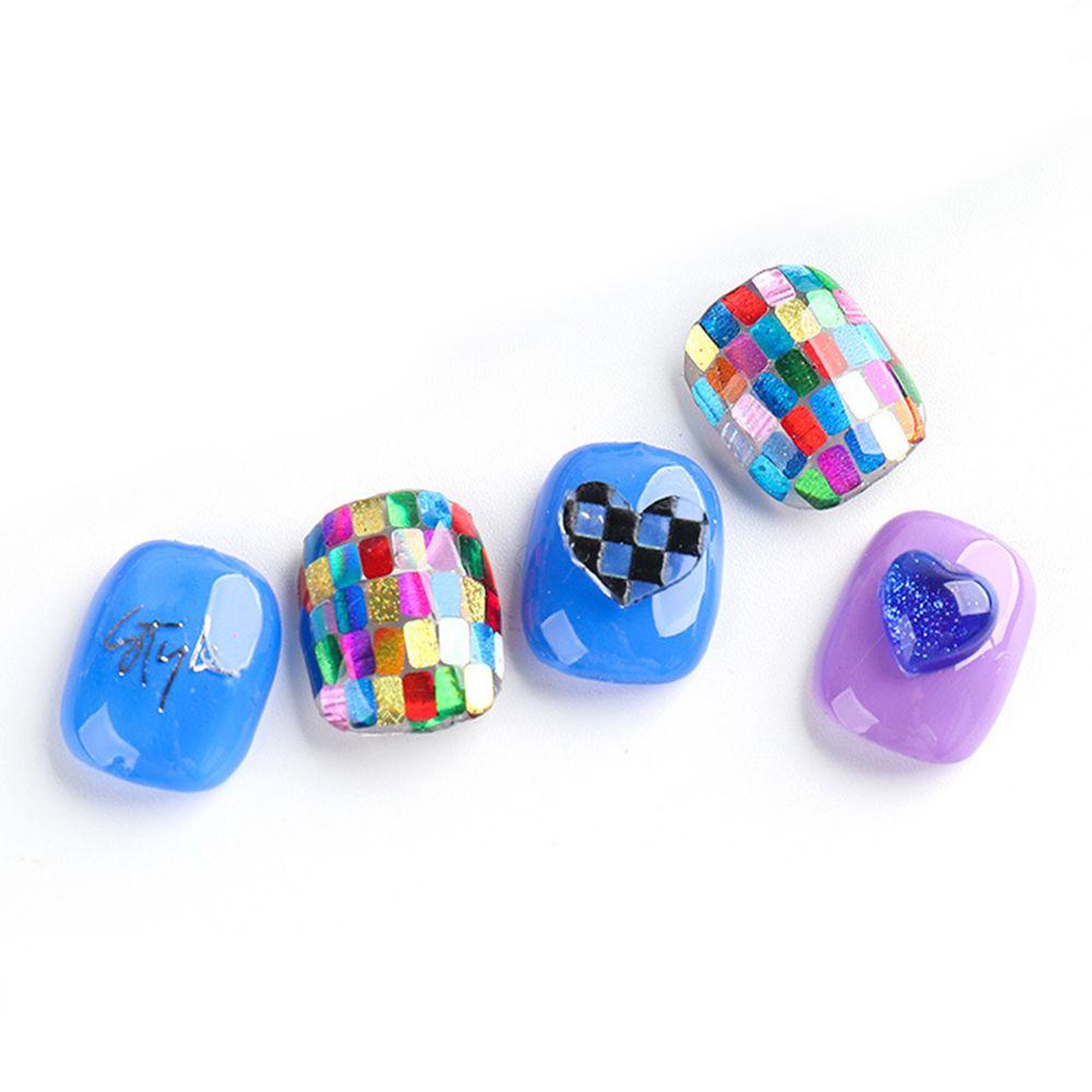 Hộp Kim Tuyến Hình Chữ Nhật Lấp Lánh Trang Trí Móng Tay Nghệ Thuật