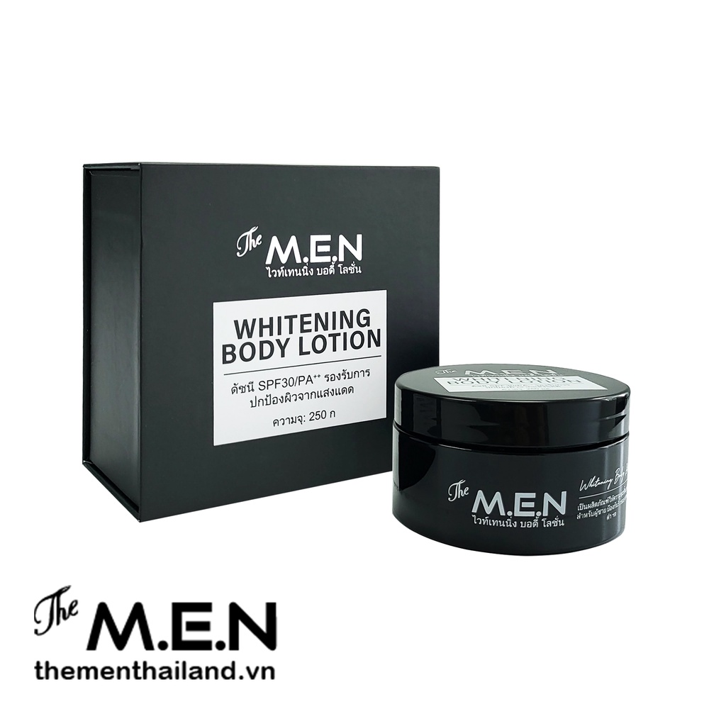 Hàng chính hãng: Combo Body Lotion The MEN trắng da toàn thân và Serum The MEN dưỡng trắng da mặt thementhailand.vn