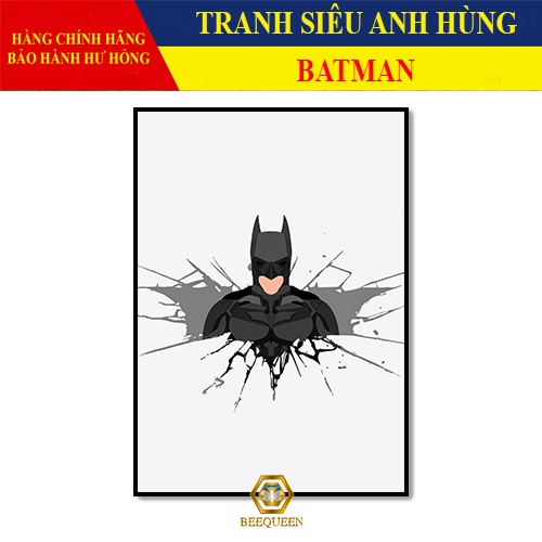 [MS76-100] Tranh Siêu Anh Hùng Bat Man - Tranh Treo Tường  Bat Man