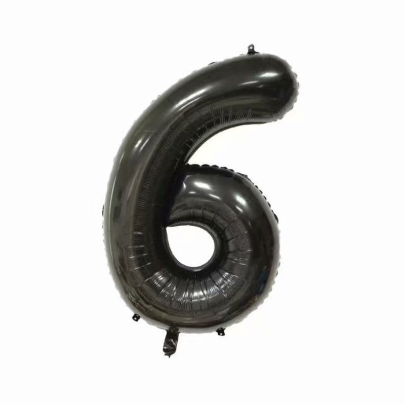 Bong Bóng Lá Đen Hình Số Siêu Lớn 32 inch Chất Lượng Cao