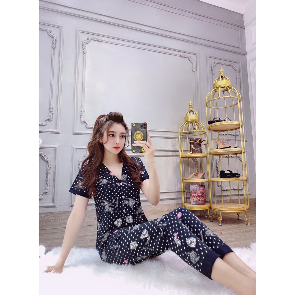 Đồ bộ nữ pijama lụa hàn cao cấp mềm mịn nhẹ | BigBuy360 - bigbuy360.vn
