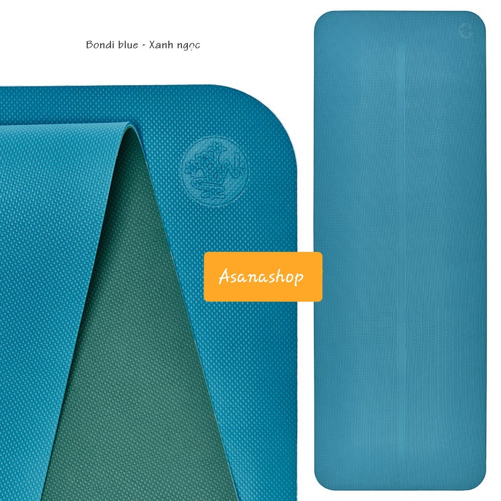 Thảm Yoga TPE Cao Cấp, Manduka Begin, Dày 5mm, Định Tuyến, Nhẹ, Độ Bám Cao, Dùng Được Cả 2 Mặt, Manduka Mỹ