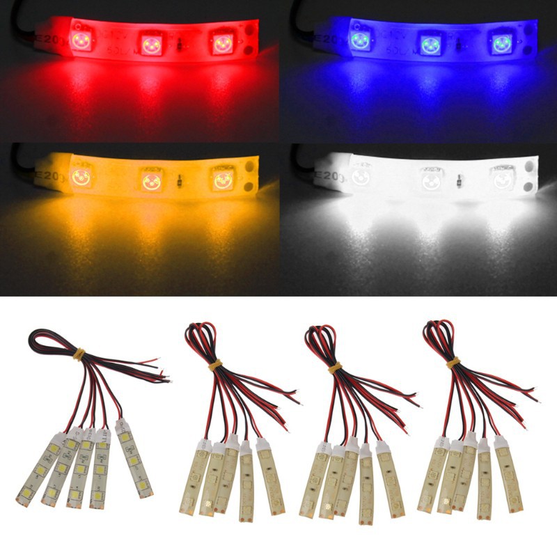 5 Dây Đèn Led Smd 5050 3 Led Dc 12V Chống Nước