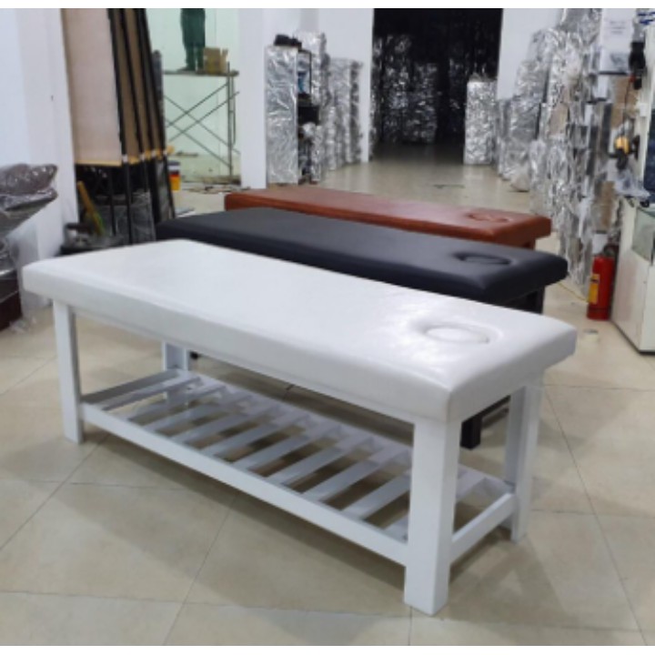 Giường spa gỗ chuyên dùng cho spa, thẩm mỹ viện - giường massage spa