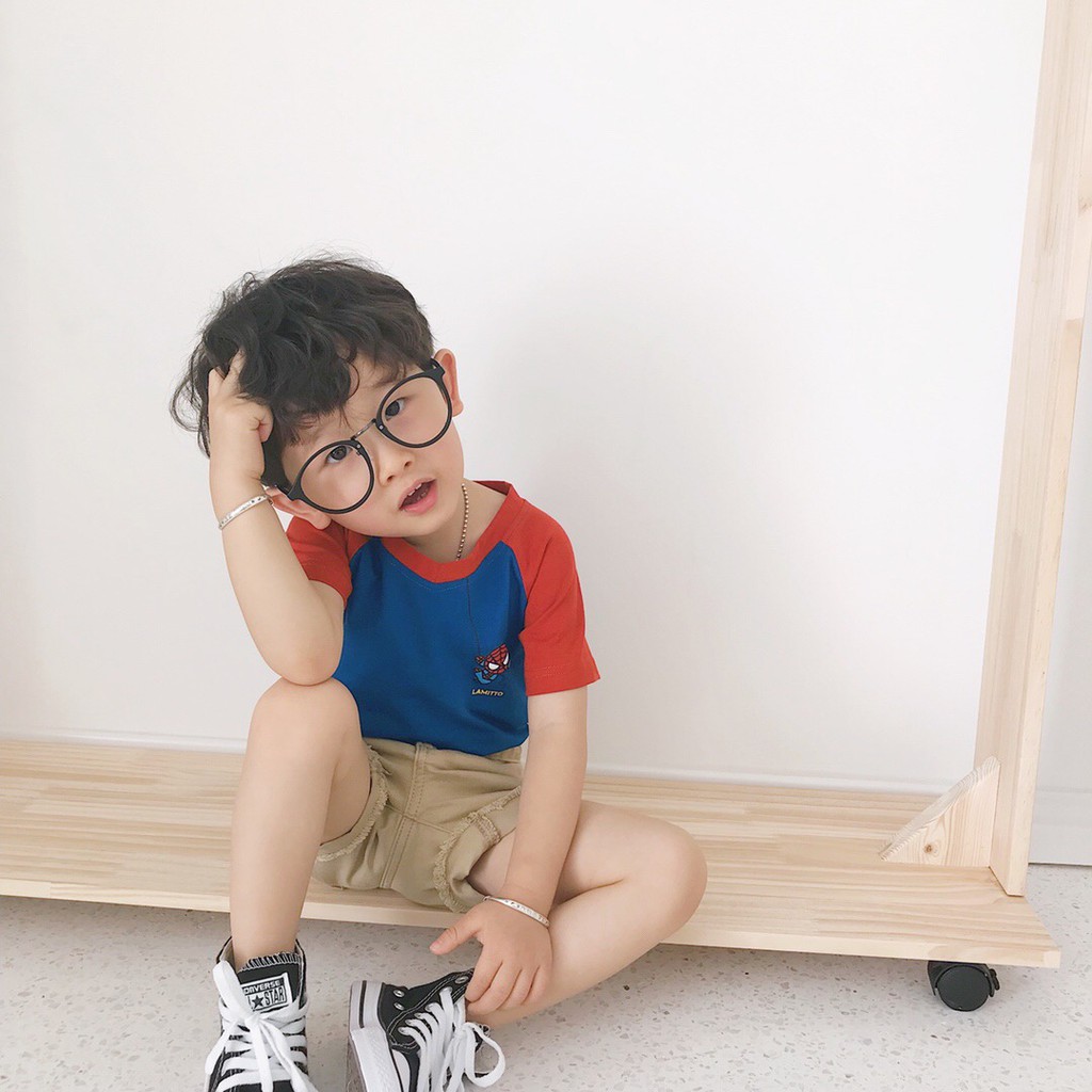 Áo Thun Ngắn Tay In Hình Phong Cách Hàn Quốc Cho Bé