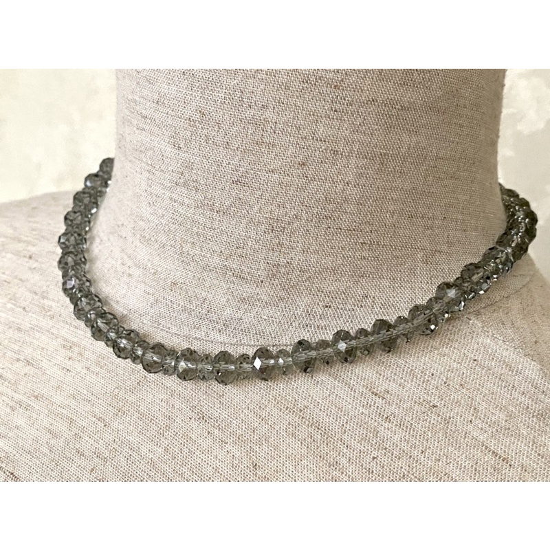 Vòng cổ pha lê Swarovski kiểu bánh cam đơn giản thanh lịch