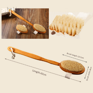 Bàn Chải Tắm Chà Lưng Bằng Gỗ Tre Tự Nhiên Cao Cấp