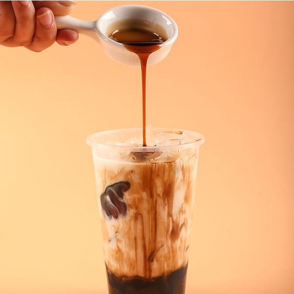 Sữa tươi trân châu đường đen Bếp xíu xiu, Set nguyên liệu 3 vị cacao, matcha, vani