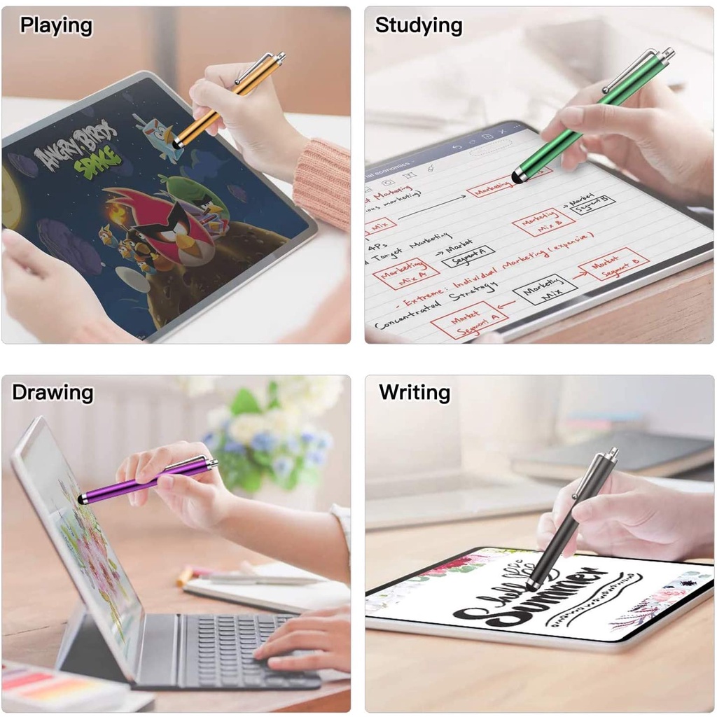 [Ready Stock] Stylus Universal Capacitive Touch Screen Pen Drawing Pens Compatible with Mobile Phone Tablet iPad iPhone