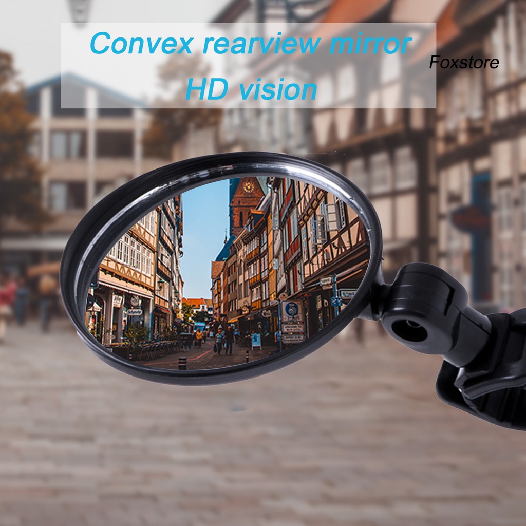 Gương Chiếu Hậu Phản Quang Xoay 360 Độ Gắn Tay Lái Xe Đạp Mtb