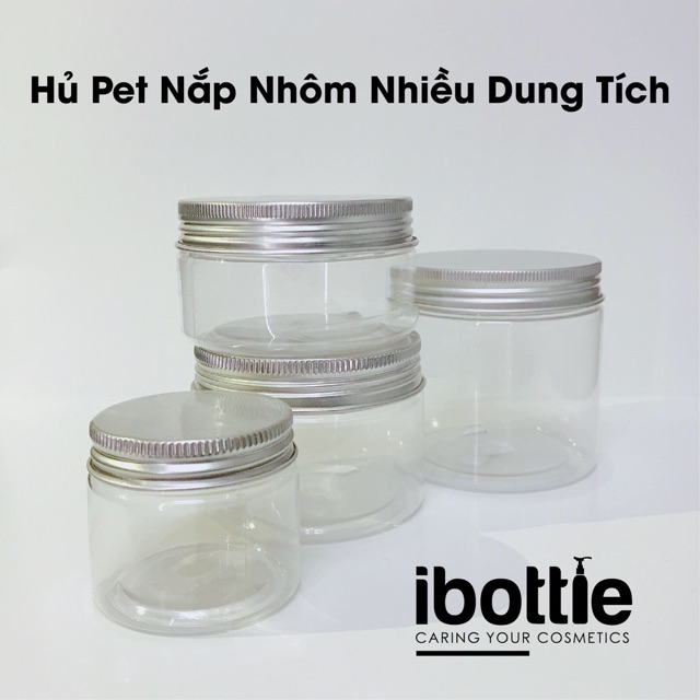 Hủ PET nắp nhôm nhiều dung tích