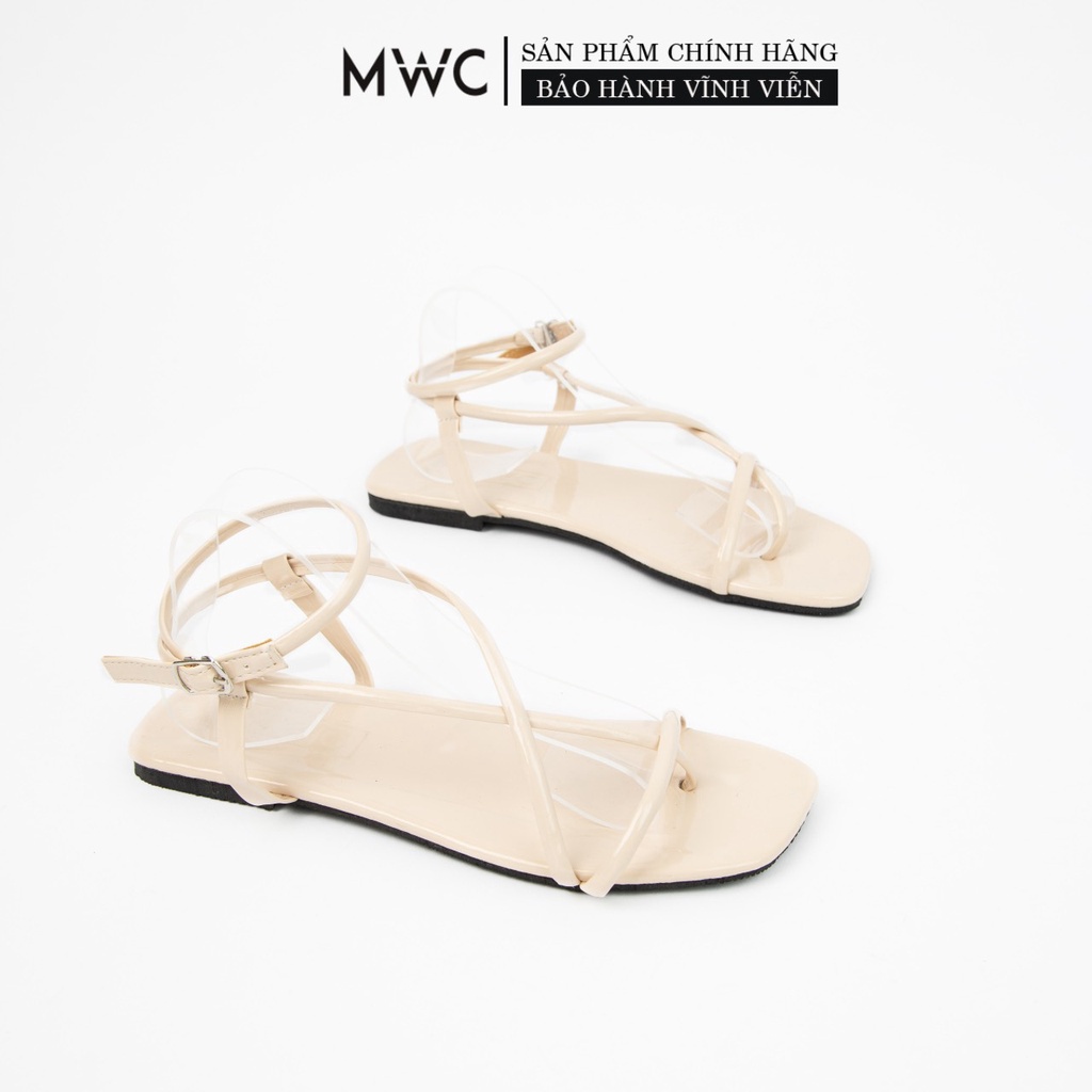 Giày sandal nữ quai mảnh đế bệt MWC NUSD- 2780