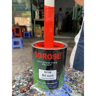 sơn màu đỏ tươi 2k mã S238 SOROSE lon (Sơn ô tô và xe máy)