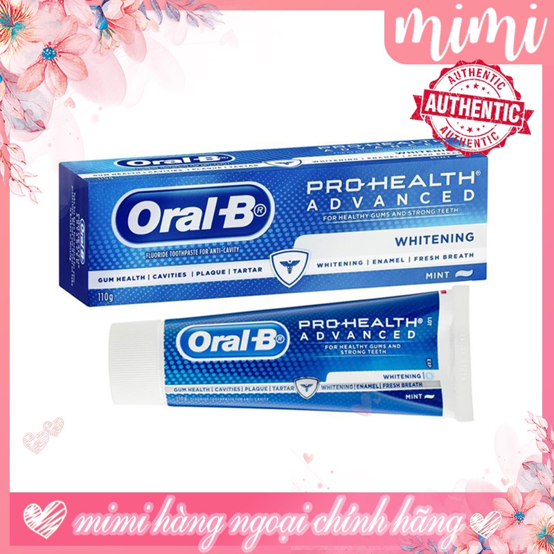 Kem đánh trắng răng Oral-B whitening 110g - Úc