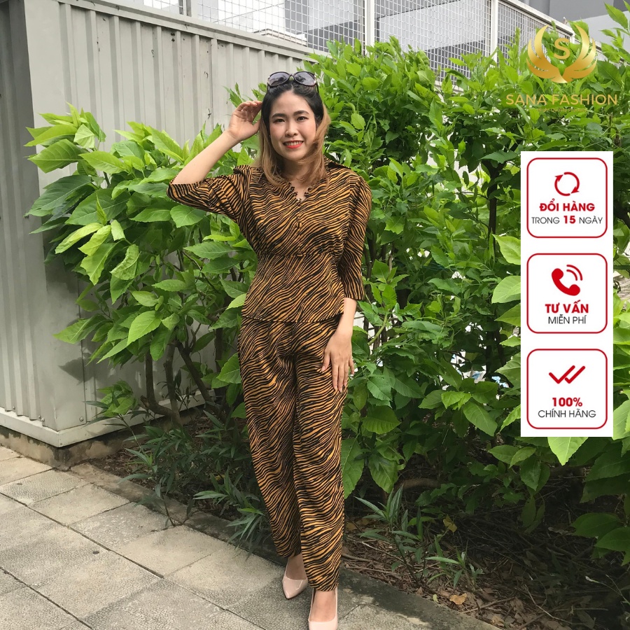 Sét bộ nữ mặc nhà chất lụa mango Cao cấp Ms.1331