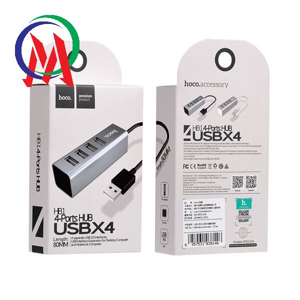 HUB chia 4 cổng usb HB1 chính hãng