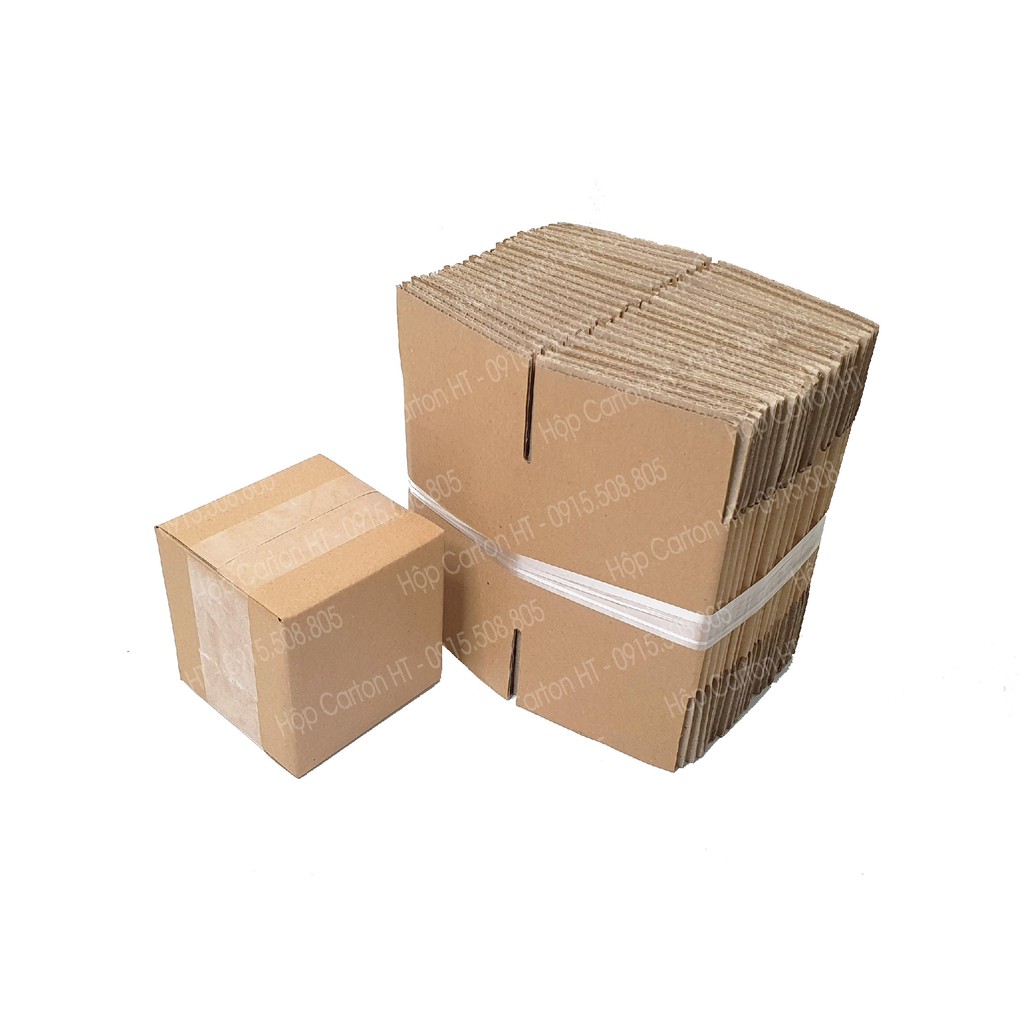 10x10x10 Combo 50 hộp carton, thùng giấy cod gói hàng, hộp bìa carton đóng hàng giá rẻ