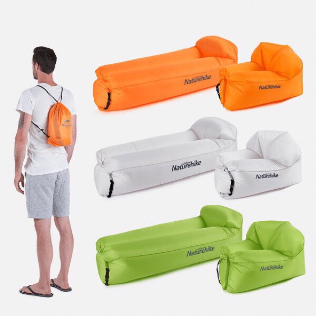 Nệm hơi Naturehike cắm trại du lịch dã ngoại nệm sofa nằm biển Campoutvn A124