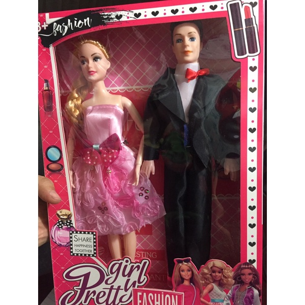 Hộp trò chơi cô dâu chú rể - gia đinh búp bê