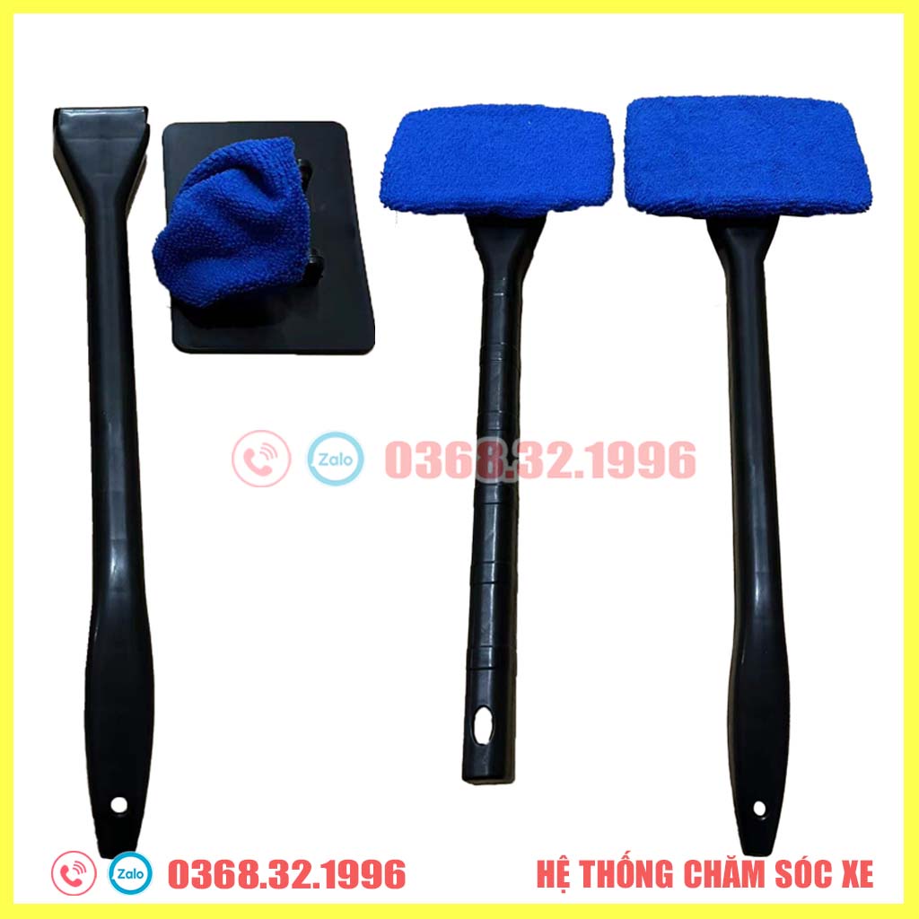 Cây Lau Kính Ô Tô - Cây Lau Kinh Cửa Nhà Đa Năng - Chống Xước Kính Xe - Nhỏ Gọn - Tiện Lợi