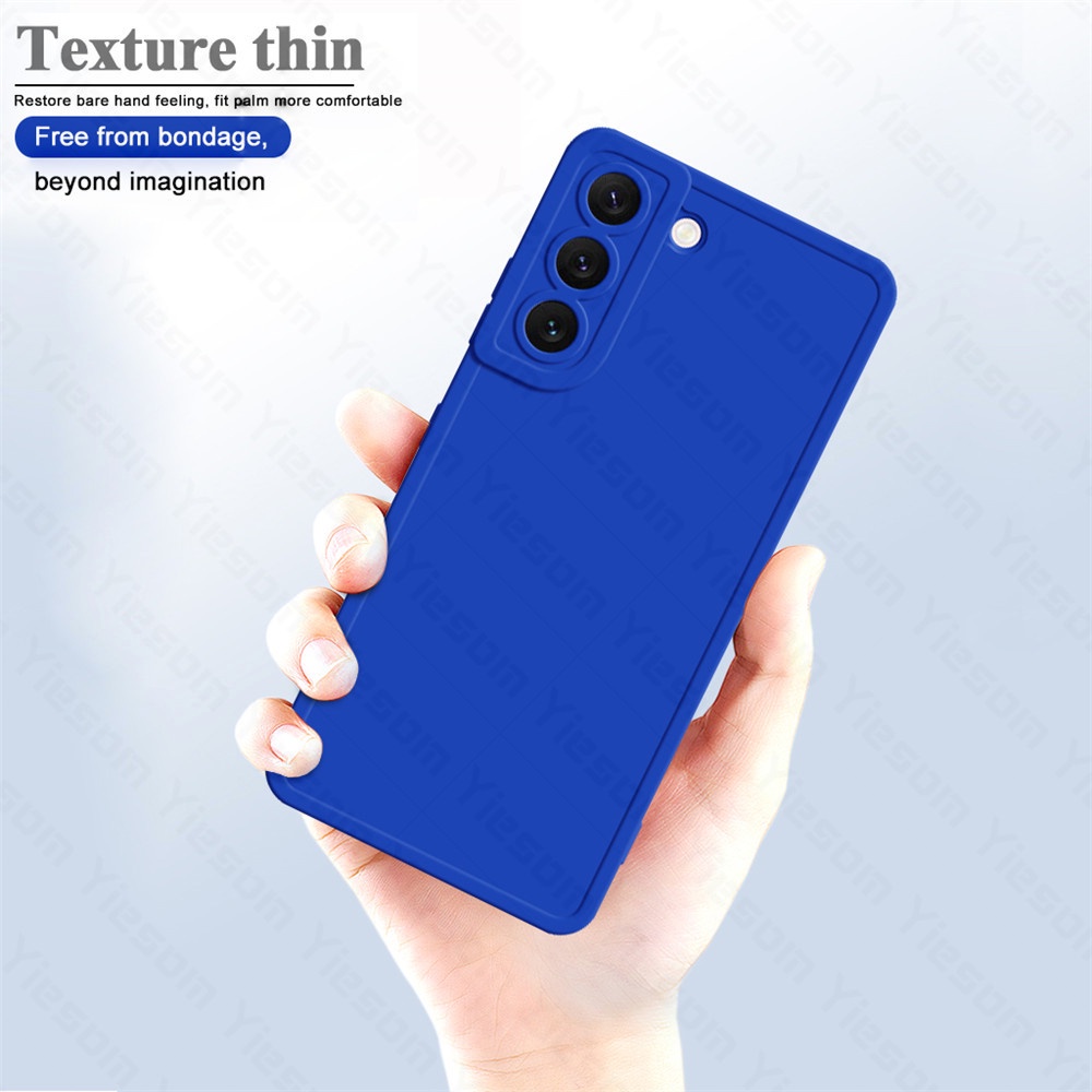 Ốp Điện Thoại Silicon Mềm Mặt Nhám Màu Trơn Cho Samsung Galaxy S22 S21 Ultra S21 FE S20FE S21 S20 Plus