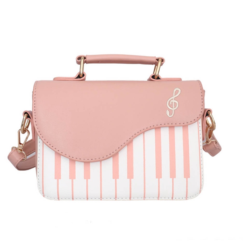 Túi Đeo Chéo Vai Bằng Da PU Hình Đàn Piano Dành Cho Nữ