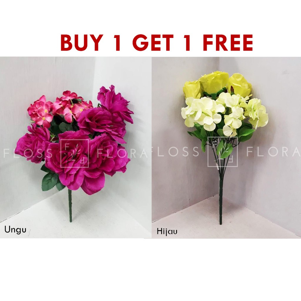 1 Bó Hoa Cẩm Tú Cầu Nhân Tạo / Hoa Hồng / Hydrangea Sweet X9 / Mua 1