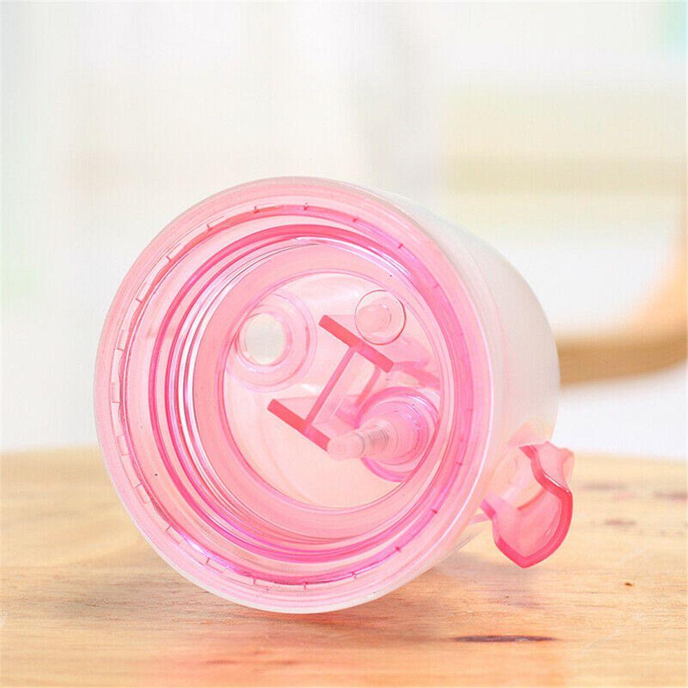 BEAUTY Bình Nước Nhựa 600ML Kèm Ống Hút