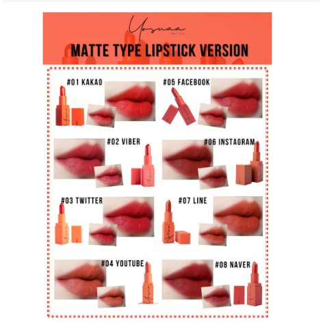 Son Thỏi Lì Yosuaa Matte Lipstick Version 3 - 3.5g