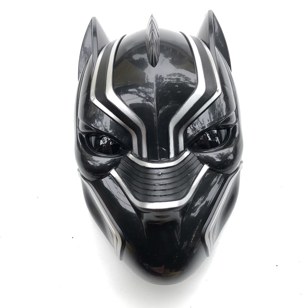 Mặt nạ chiến binh báo đen Black Panther có đèn phát sáng hóa trang Trung thu , Halloween cho bé
