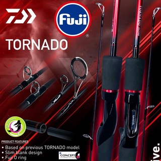 Daiwa daiwa tornado | cần lure chính hãng daiwa | khoen fuji o-ring, đầu bu chống xoắn