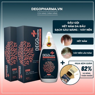 Combo 2 dầu gội sạch gàu mảng, nấm da đầu, hết ngứa, bã nhờn, phục hồi nang tóc và giúp mọc tóc DEGO PHARMA