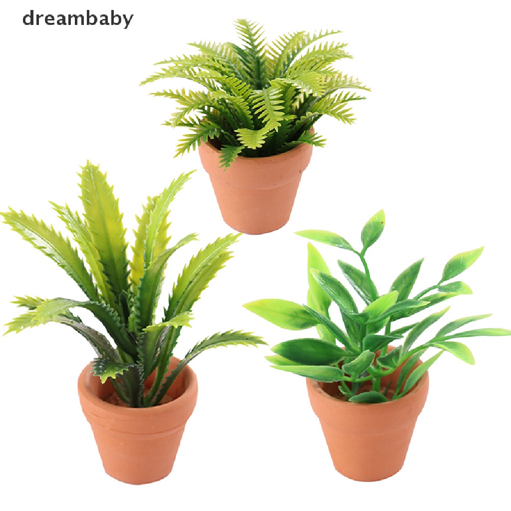 Mô Hình Chậu Cây Mini 1: 12 Dùng Trang Trí Nhà Búp Bê