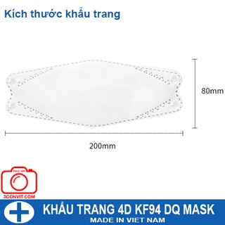 Túi 10 chiếc khẩu Trang 4 Lớp 4D KF94
