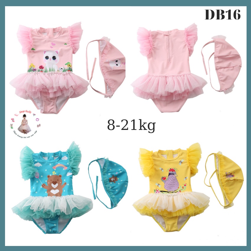 Bikini bé gái, đồ bơi bé gái cực đáng yêu  mẫu mới nhất hàng cao cấp DB16