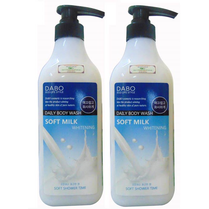 [ HÀNG CHÍNH HÃNG] Sữa Tắm Tinh Chất Sữa Tươi Cao Cấp DABO Whitening Soft Milk 750ml