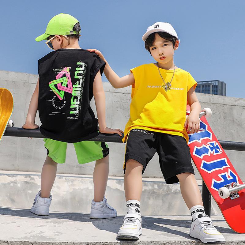 Bộ Cộc Thể Thao Hiphop Cho Bé Trai Và Bé Gái Size 20-40kg KidsOne DC02