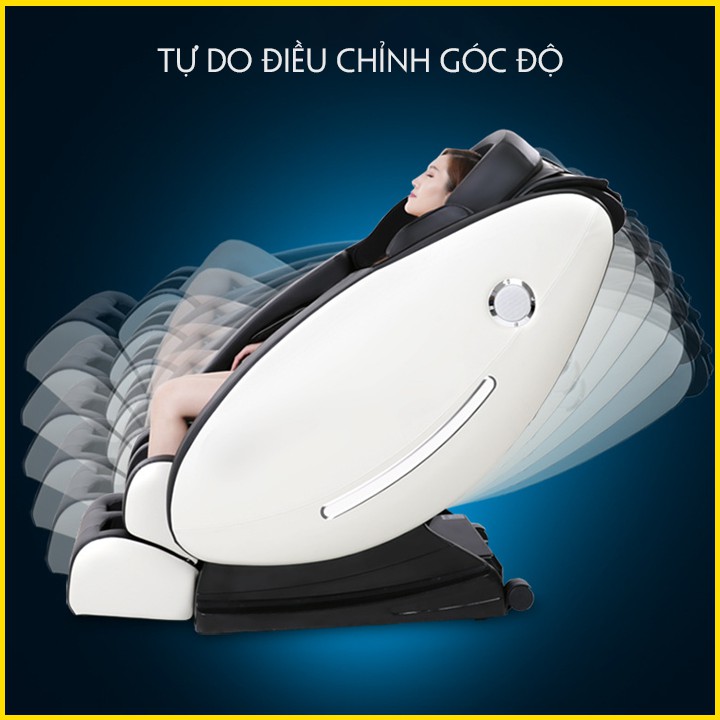 [CÓ VIDEO] Ghế Mát xa toàn thân cao cấp công nghệ Nhật Bản (Massage 8D, Bấm huyệt bàn chân, Âm nhạc Bluetooth)